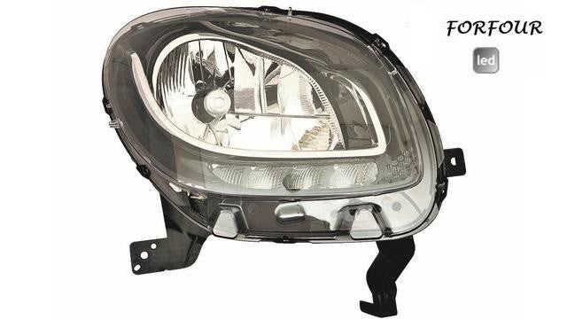 Farol Direito Smart Fortwo 14-