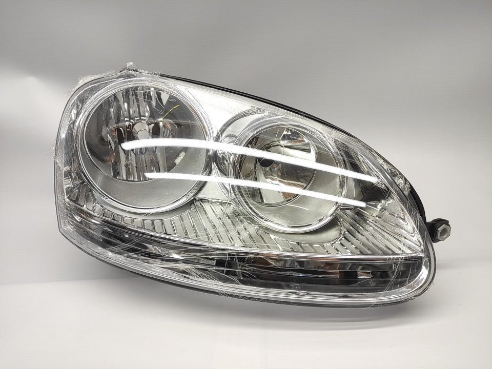 Farol Direito Vw Golf V 03-08 Cromada