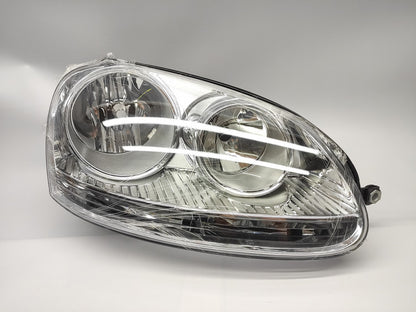 Farol Direito Vw Golf V 03-08 Cromada
