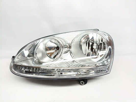Farol Esquerdo Vw Golf V 03-08 Cromada