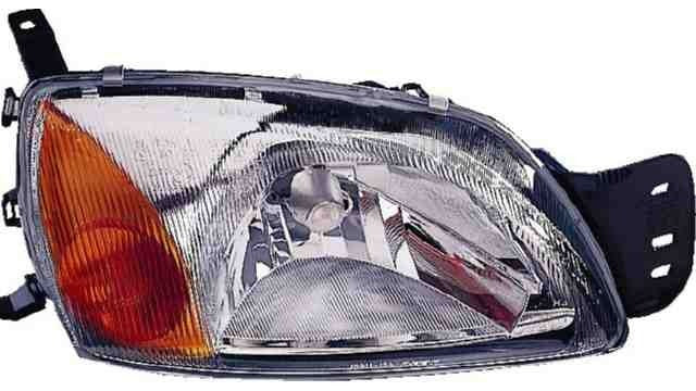 Farol Direito Eletrico Laranja C/ Motor Ford Courier 99-02