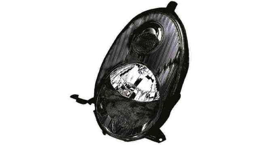Farol Esquerdo Nissan Micra K12 03-07 Mascara Preta