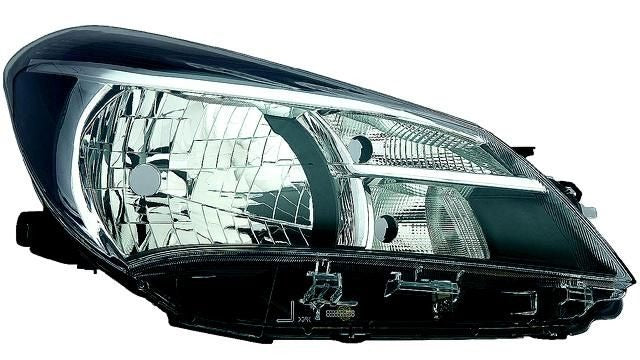Farol Direito Toyota Yaris 5P 14- Mascara Preta
