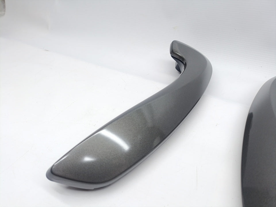 Kit Puxadores Porta Frente Renault Megane III Cinza 08-15