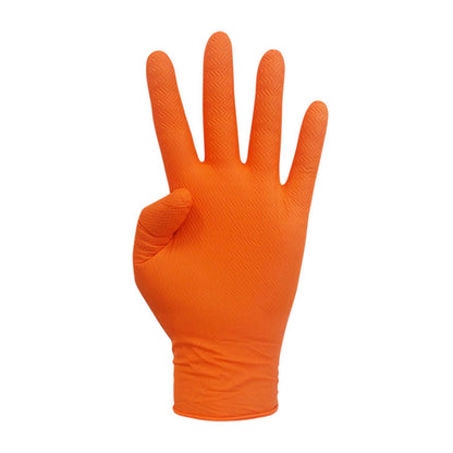 Luvas Nitrilo Diamantadas Laranja Tam. XL 90Un