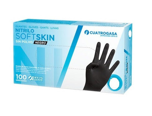 Luvas Nitrilo Soft Preto Tam. S